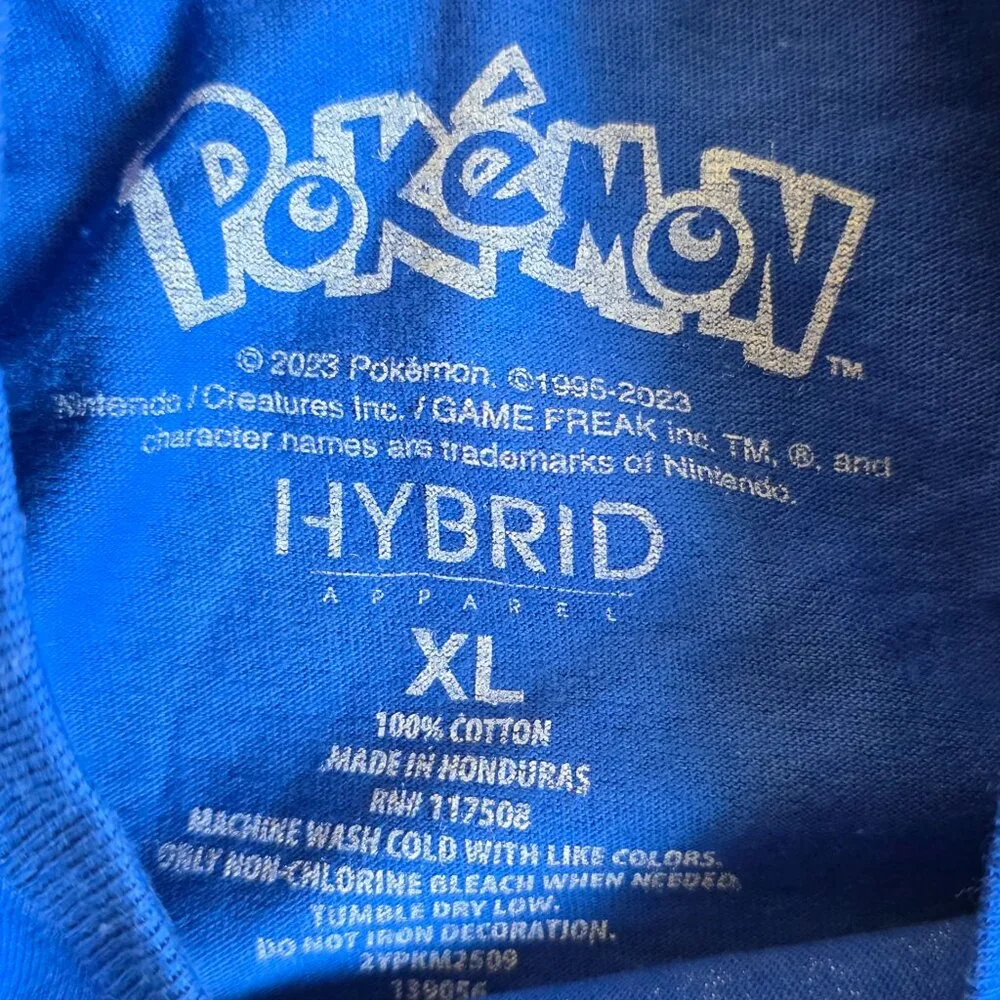POKEMON Boy's T-Shirt | XL | Starter Pikachu, Bulbasaur, Charmander Squirtle NEW